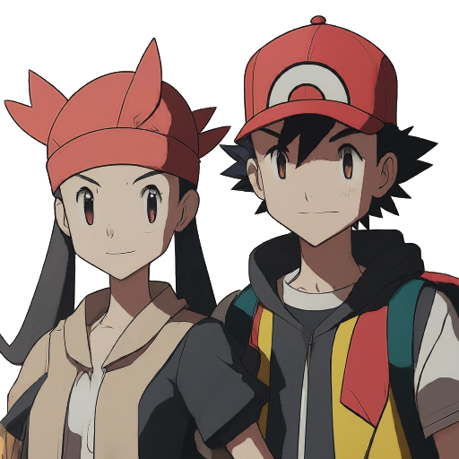 Male and female Pokémon trainers